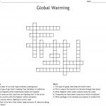 Global Warming Crossword   Wordmint   Global Warming Crossword Puzzle Printable