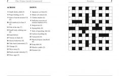 Free Printable Quick Crossword Puzzles