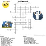 Halloween Crossword   Hard #happyhalloween 💀👻🎃 | Classroom   Hard Halloween Crossword Puzzles Printable
