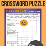 Halloween Crossword Puzzle #3 | Fall Fun | Halloween Crossword   Printable Crossword #3