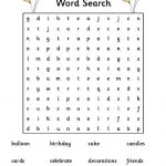 Happy Birthday Word Search | Kiddo Shelter   Printable Birthday Puzzles