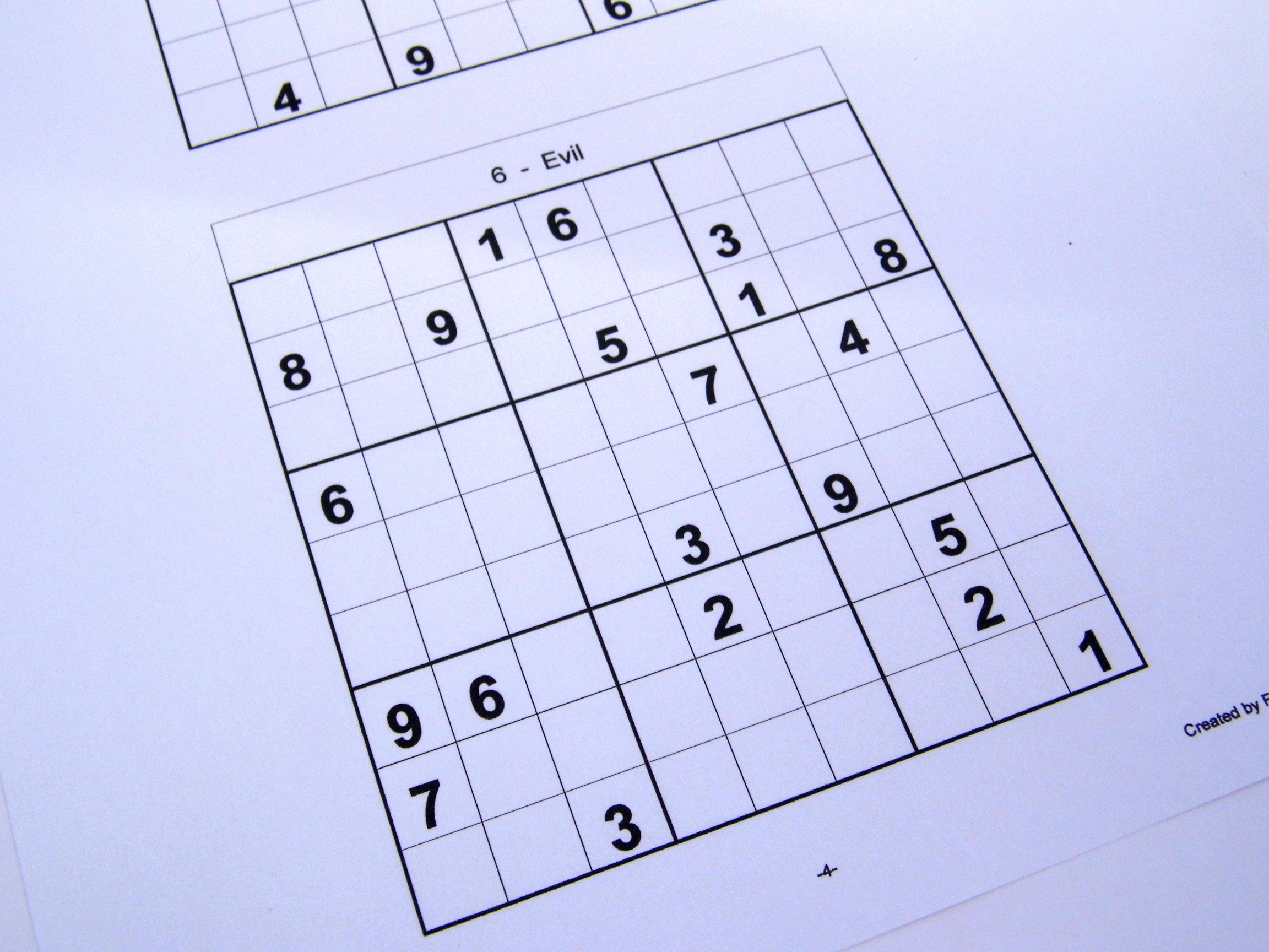 Hard Printable Sudoku Puzzles 6 Per Page – Book 1 – Free Sudoku Puzzles - Printable Sudoku Puzzles 6 Per Page