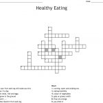 Healthy Eating Crossword   Wordmint   Printable Nutrition Crossword Puzzle