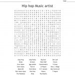 Hip Hop Music Artist Word Search   Wordmint   90S Crossword Puzzle Printable