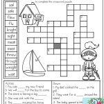 Homophones: Crossword Puzzle  Read The Clues And Use The Word Bank   Printable Crossword Puzzles For Kids With Word Bank