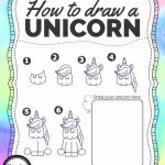 How To Draw A Unicorn   Free Printable   Growing Play   Printable Unicorn Puzzles