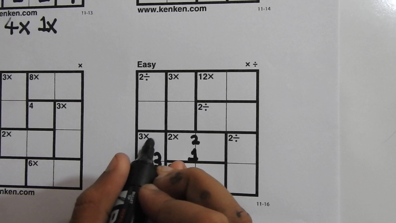 How To Solve 4X4 Kenken Puzzles - Learn In 5 Minutes - Youtube - Printable Kenken Puzzle 5X5