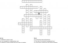 Rocks Crossword Puzzle Printable