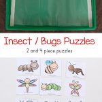 Insect Theme Printable Puzzles | Todds | Bug Activities, Insect   Printable 2 Piece Puzzles