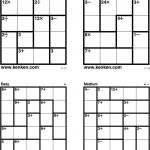 Kenken Puzzles Printable (98+ Images In Collection) Page 1   Printable Kenken Puzzles 9X9