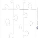 Large Blank Printable Puzzle Pieces This Could Be Cool To Use In   Printable 4 Piece Puzzle Template