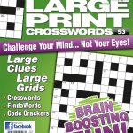 Large Print Crosswords Magazine   Lovatts Crossword Puzzles Games   Universal Crossword Puzzle Printable
