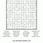 Las Vegas Printable Word Search Puzzle   Printable Puzzle Word Search