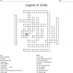 Legend Of Zelda Crossword   Wordmint   Zelda Crossword Puzzle Printable