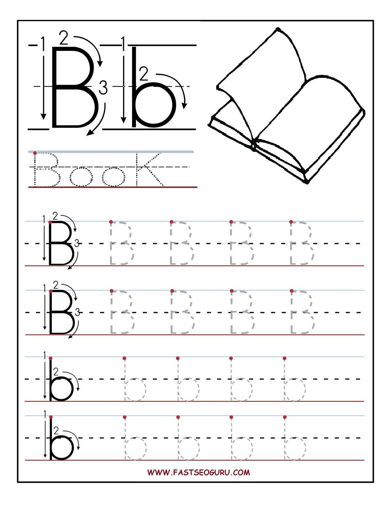 Letter B Worksheets For Preschoolers | Printable Letter B Tracing - Letter B Puzzle Printable