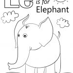Letter E Is For Elephant Coloring Page | Free Printable Coloring Pages   Printable Elephant Puzzle