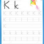 Letter K Is For Kyte Handwriting Practice Worksheet | Free Printable   K Print Puzzle