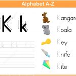 Letter K Tracing Worksheet | Free Printable Puzzle Games   K Print Puzzle