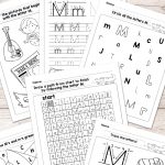Letter M Worksheets   Alphabet Series   Easy Peasy Learners   Letter M Puzzle Printable