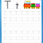 Letter T Is For Train Handwriting Practice Worksheet | Free   Printable Train Puzzle