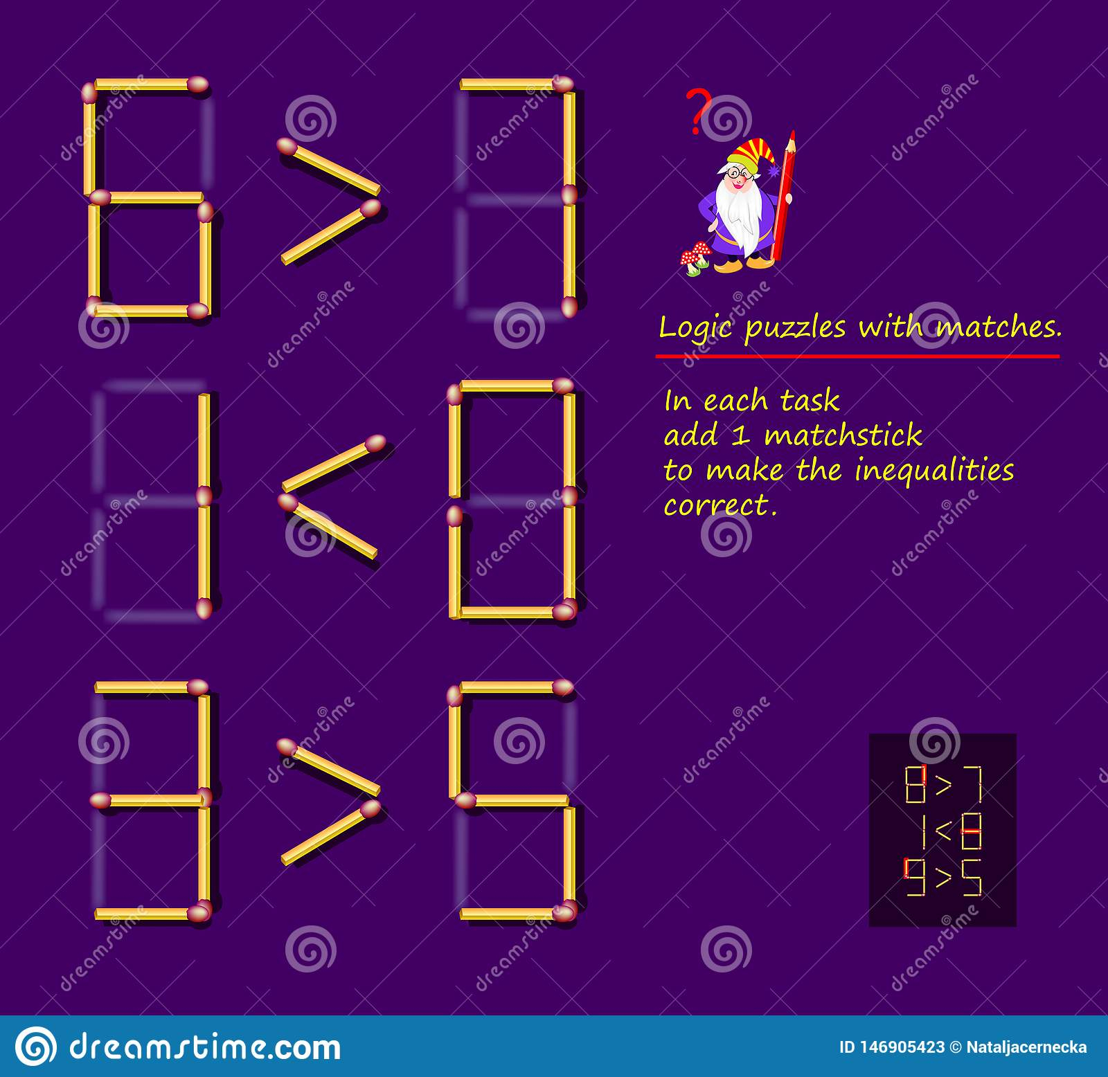 Add One Matchstick Visual Math Puzzle Free Printable Puzzle Games