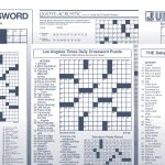 Los Angeles Times Sunday Crossword Puzzle | Tribune Content Agency   Printable Crossword Puzzles Boston Herald