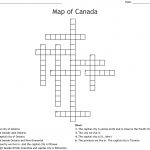 Map Of Canada Crossword   Wordmint   Printable Canadian Crossword