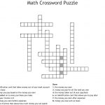 Math Crossword Puzzle Crossword   Wordmint   Printable Crossword Puzzles Money