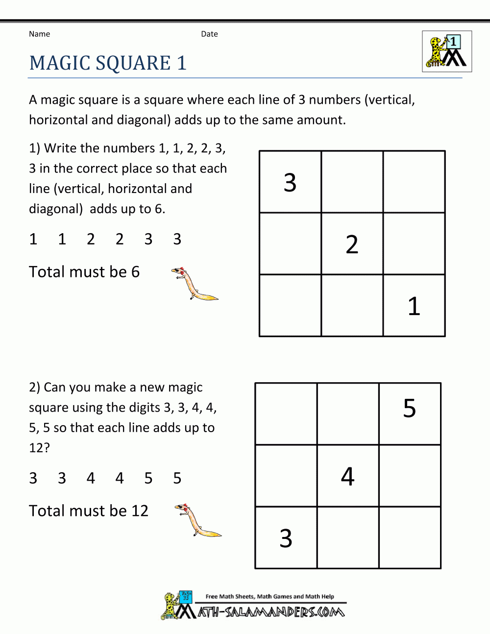Math Puzzle 1St Grade - Free Printable Crossword Puzzles For Grade 1