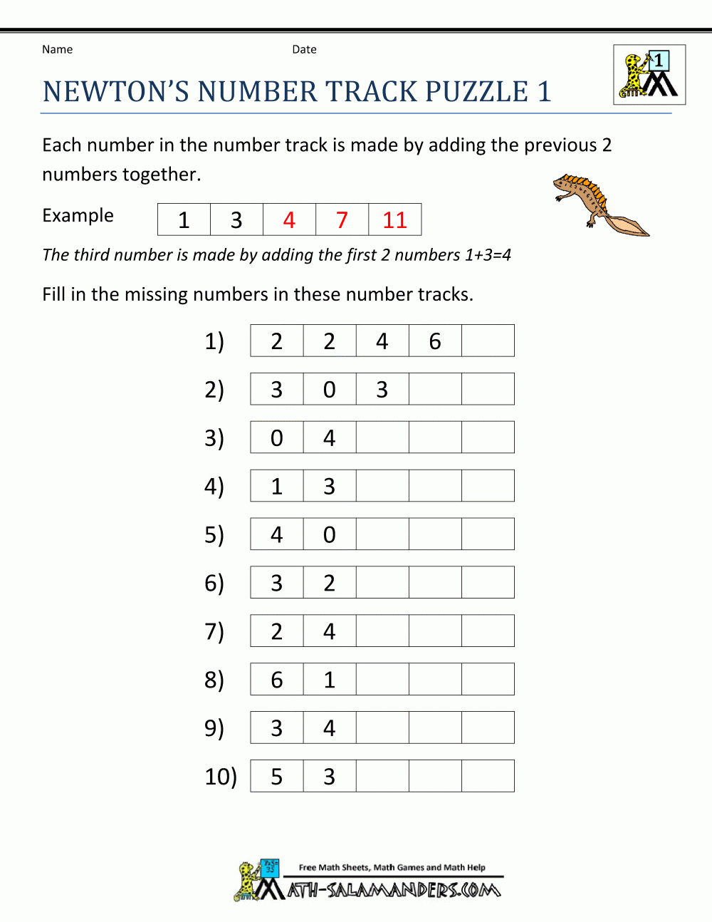 Math Puzzle 1St Grade - Grade 1 Crossword Puzzles Printable