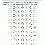 Math Puzzle Quadras Operation Puzzle 2 | Maths | Maths Puzzles, 3Rd   Printable Puzzles For Grade 2