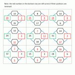 Math Puzzle Worksheets 3Rd Grade   Printable Addition Puzzles