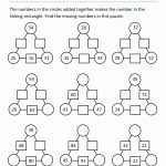 Math Puzzle Worksheets 3Rd Grade   Printable Math Puzzles For 6Th Grade