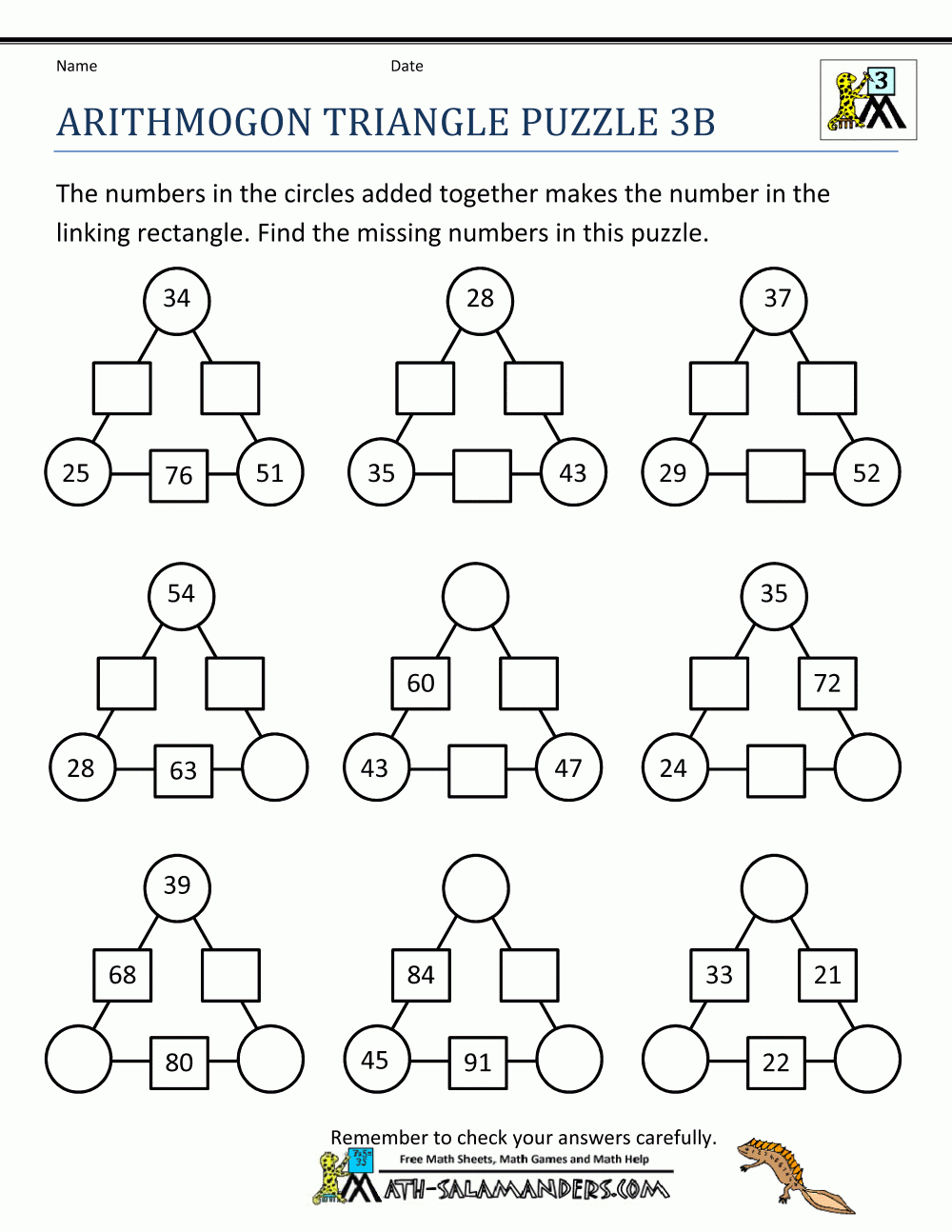 12 Year Old Math Worksheets