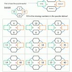 Math Puzzle Worksheets 3Rd Grade   Printable Puzzles Ks3