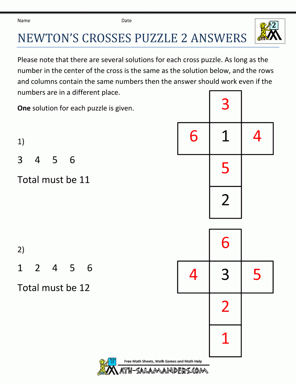 Math Puzzles 2Nd Grade - Printable Logic Puzzles For 2Nd Graders