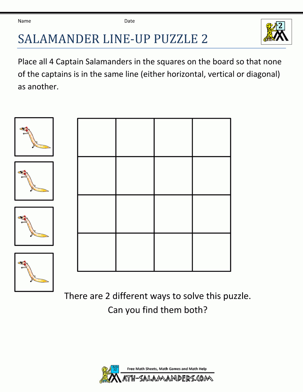 Math Puzzles 2Nd Grade - Printable Puzzles For Grade 2