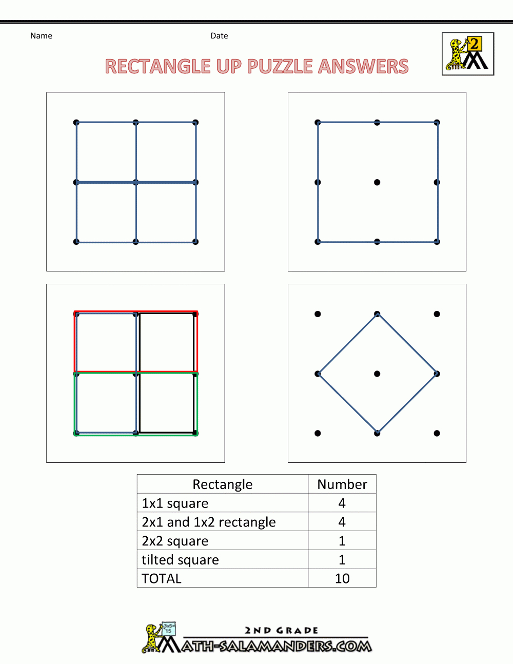 Math Puzzles For Kids - Shape Puzzles - Printable Maths Puzzles For 12 Year Olds