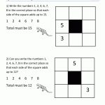 Math Puzzles Quadras Square Puzzle 2 | Maths Puzzle | Maths Puzzles   Printable Math Puzzles For 8Th Graders