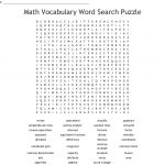 Math Vocabulary Word Search Puzzle Word Search   Wordmint   Math Vocabulary Crossword Puzzles Printable