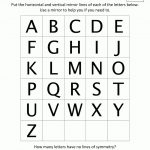 Math Worksheets 3Rd Grade The Alphabet In Symmetry | 4Th Grade   Free Printable Puzzles For 3Rd Grade