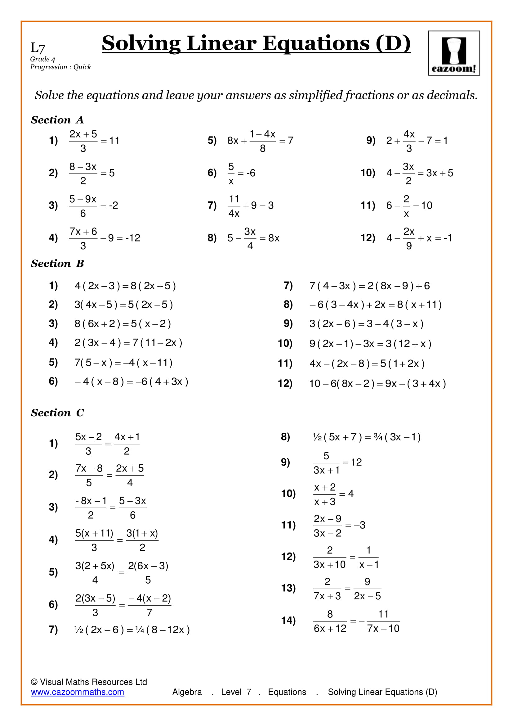 Maths Worksheets | Ks3 &amp;amp; Ks4 Printable Pdf Worksheets - Printable Puzzles Ks3