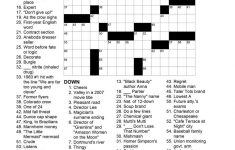 Printable November Crossword Puzzles