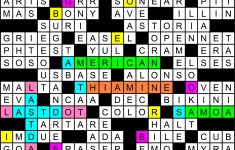 Printable Daily Crosswords For January 2018