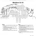 Matthew 2 The Magi Christmas Story Sunday School Crossword Puzzles   Printable Epiphany Crossword Puzzle