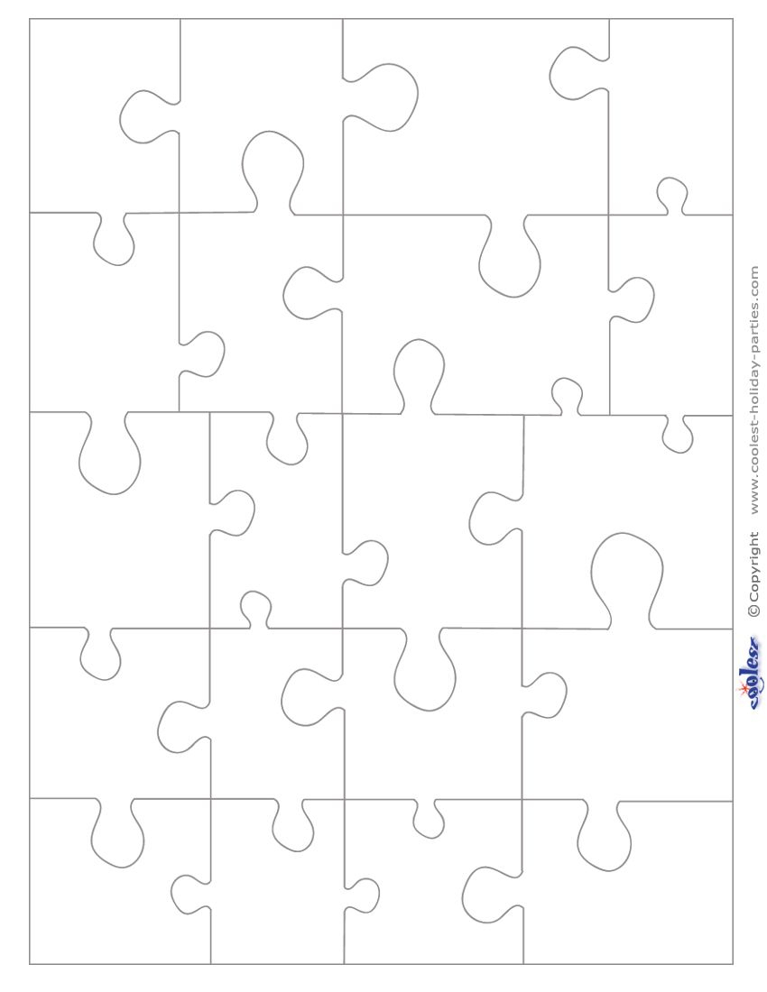 Medium Blank Printable Puzzle Pieces | Printables | Printable - Printable 3 Puzzle Pieces