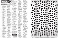 Giant Crossword Puzzle Printable