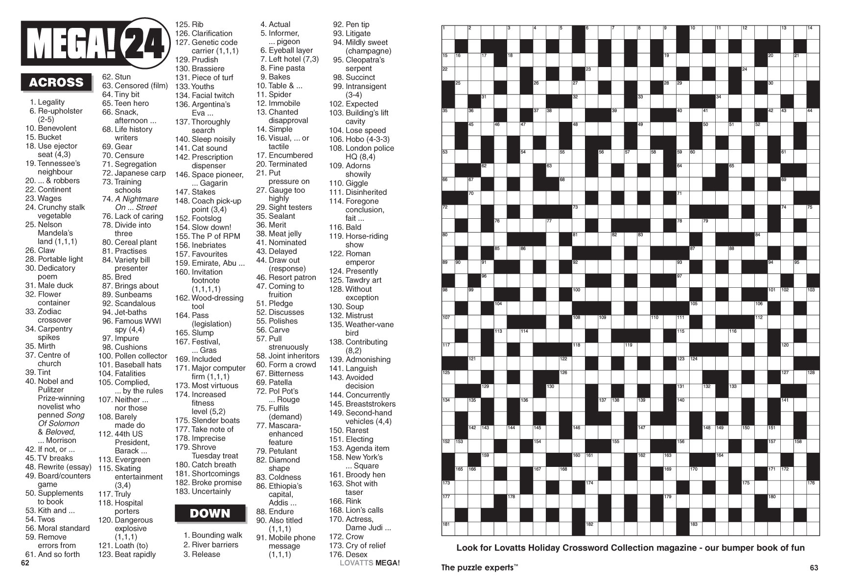 Mega! Crosswords Magazine - Lovatts Crosswords &amp;amp; Puzzles - Giant Crossword Puzzle Printable