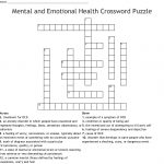 Mental And Emotional Health Crossword Puzzle Crossword   Wordmint   Printable Health Crossword Puzzles