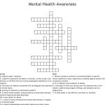 Mental Health Awareness Crossword – Wordmint – Printable Crossword Puzzles For Mental Health